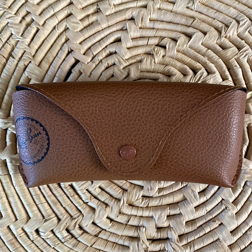Ray-Ban Pebbled Leather Sunglasses Case
